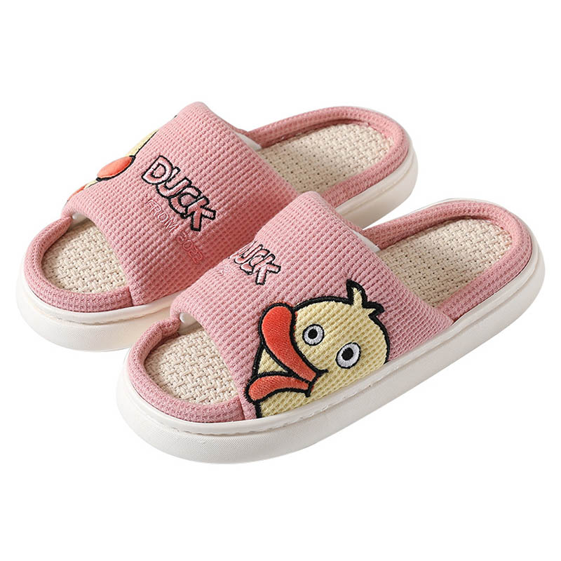 Zomer baby-antislip katoenen pantoffels met zachte bodem