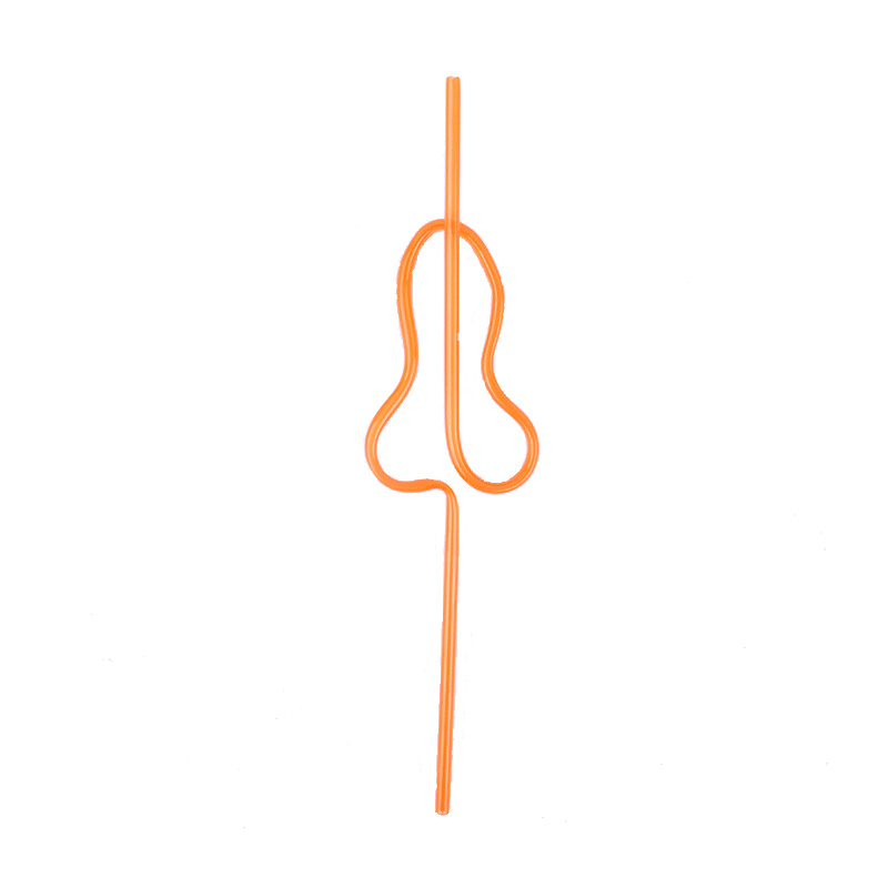 Swirly Loop plastic drinking nippende rietje