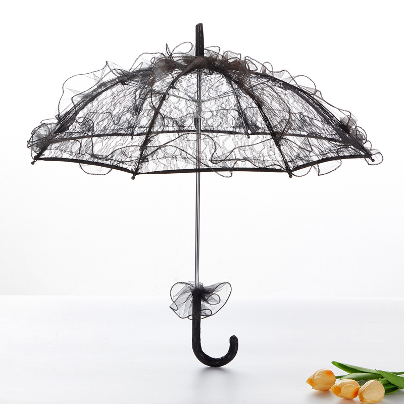 Victoriaanse kant parasolparaplu