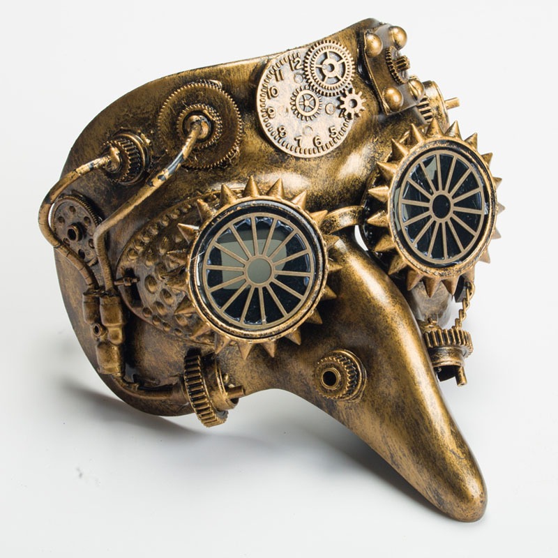 Victoriaanse steampunk bauta vol gezicht