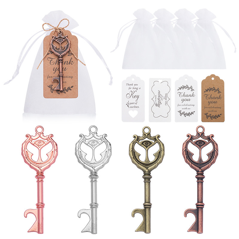 Wedding Favor Key -vormige flesopener