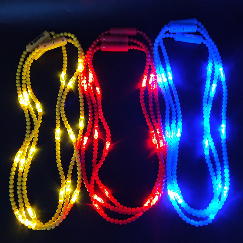 Carnaval Led-flitsketting kleurrijke kralenketting